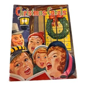 Vtg 1952 Whitman Christmas Carols Songbook Karl Schulte F. D. Lohman Sheet Music